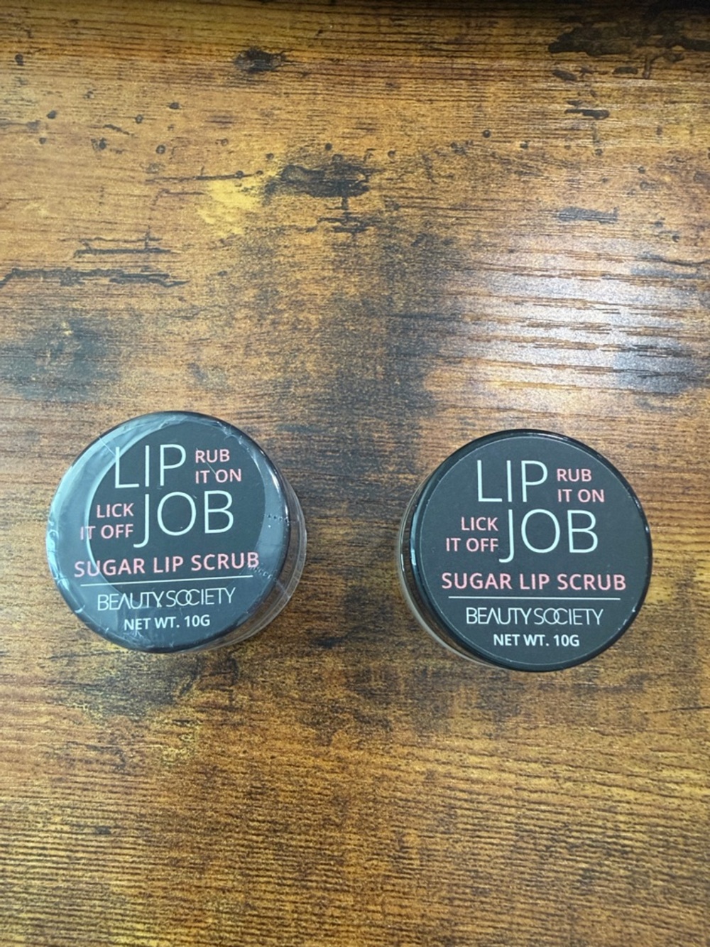 Beauty Society Lip Job Sugar Lip Scrub - Black Tin